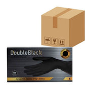 מבצע ! קרטון כפפות ניטריל שחורות | 10 חבילות | דאבל בלאק Double Black