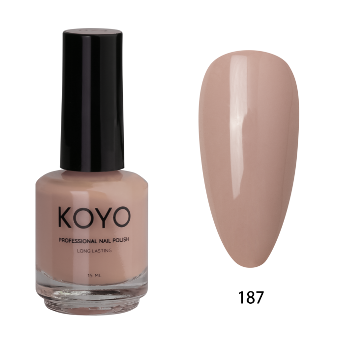 לק עמיד 15 מ"ל | מס' 187 | קויו KOYO