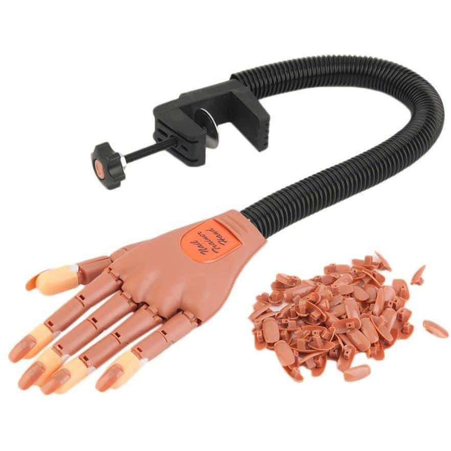 יד אימון לציפורניים עם 100 טיפסים וחיבור לשולחן