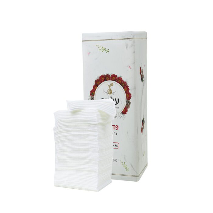 מארז 200 יח' – פד גזה מרפד 7.5X7.5 ס"מ