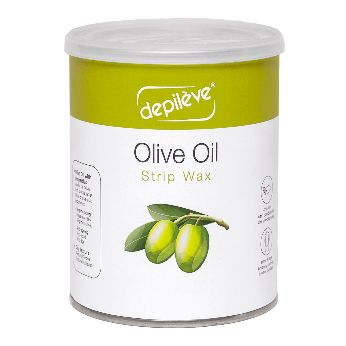 שעווה בדים 'שמן זית רוזין' להסרת שיער | 800 גרם | דפילב Dapileve