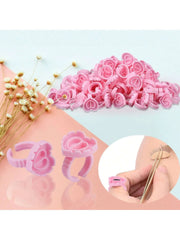 100יח׳ טבעת לדבק ריסים