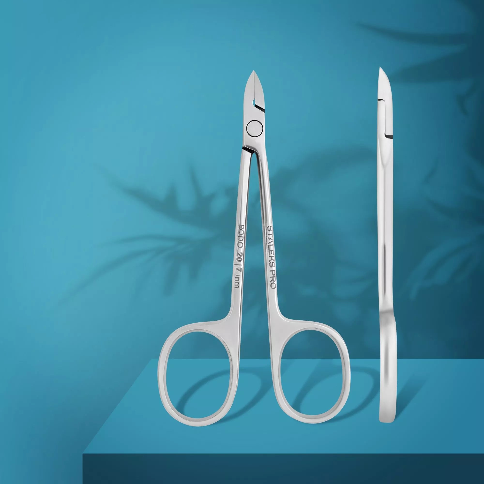 צבתית פודולוגית בסגנון מספריים לחיתוך עור וקליפות PODO 20 להב 7 מ"מ