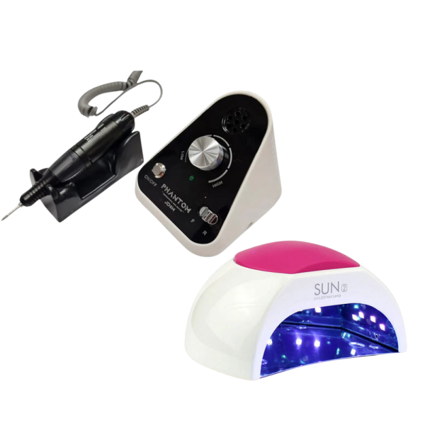 מבצע ! מכונת שיוף פאנטום + מנורת ייבוש סאן 2