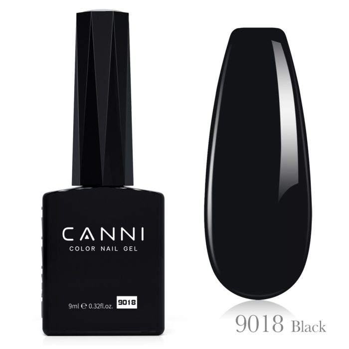 לק ג'ל 9 מ"ל | מס' 9018 Black | סדרת CC1 | קאני CANNI