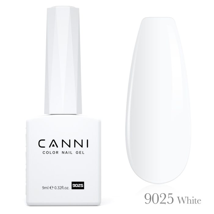 לק ג'ל 9 מ"ל | מס' 9025 White | סדרת CC2 | קאני CANNI