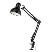 מנורה לשולחן עבודה ראש עגול (מנורה איקאה) | שחור | דגם A1180 | גלוטק GLOWTECH