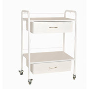 עגלה 2 מדפים + 2 מגירות עץ