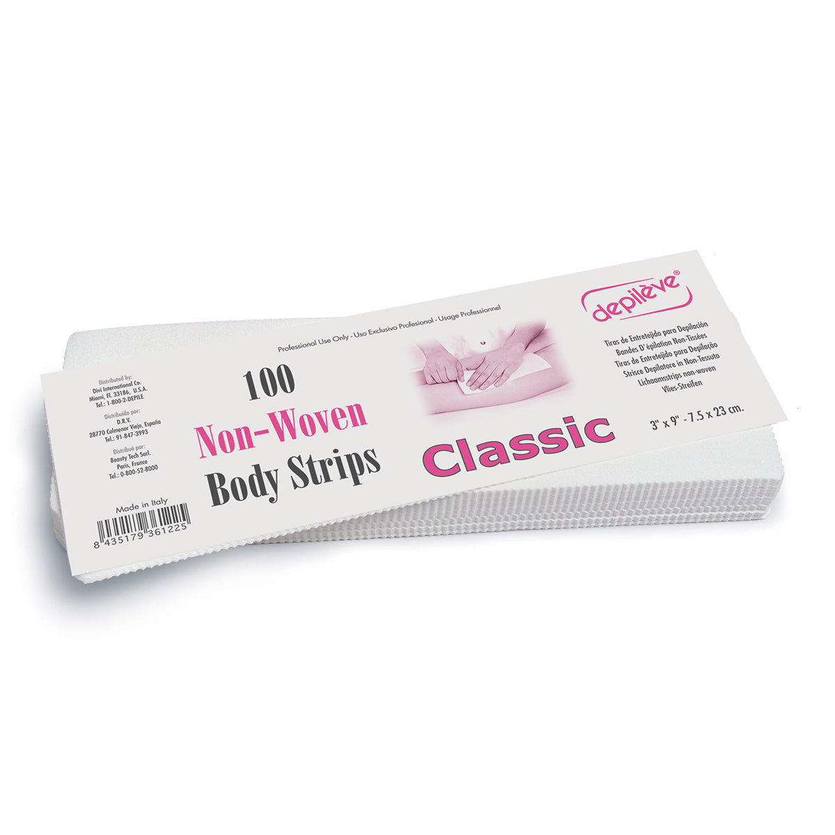 מארז 100 יח' רצועות להסרת שיער לגוף | דפילב Dapileve