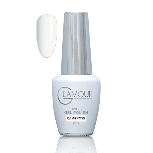 טופ מילקי וואייט ללא ניטרול 17 מ"ל – Glamour | Top Milky White מס' 17 | 17 מ"ל | Glamour גלמור