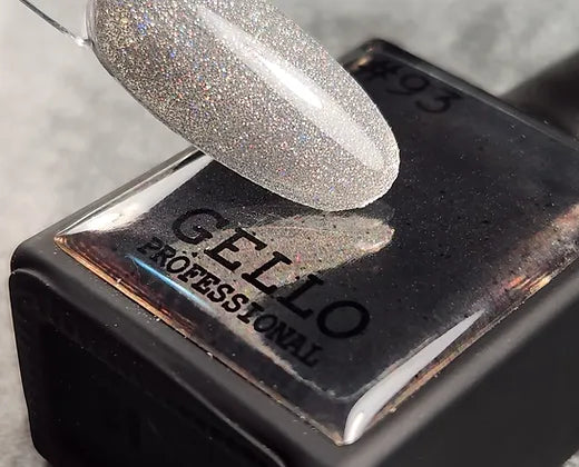 לק ג'ל 13 מ"ל | מס' 93 נצנץ אונברסלי שקוף | גלו GELLO