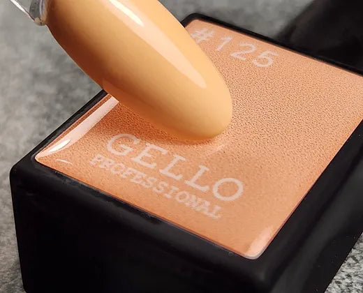לק ג'ל 13 מ"ל | מס' 125 כתום גוף | גלו GELLO