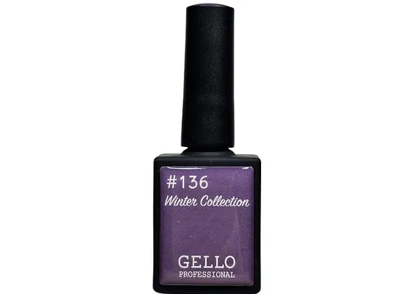 לק ג'ל 13 מ"ל | מס' 136 אפור עכבר קלאסי | גלו GELLO