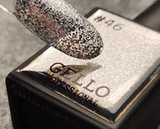 לק ג'ל 13 מ"ל | מס' 46 נצנץ כסף | גלו GELLO