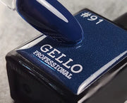 לק ג'ל 13 מ"ל | מס' 91 כחול מטאלי כהה | גלו GELLO