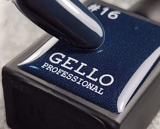 לק ג'ל 13 מ"ל | מס' 16 כחול אפור | גלו GELLO