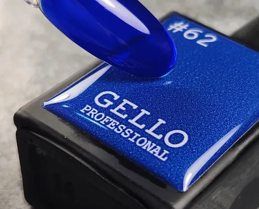 לק ג'ל 13 מ"ל | מס' 62 כחול רויאל | גלו GELLO