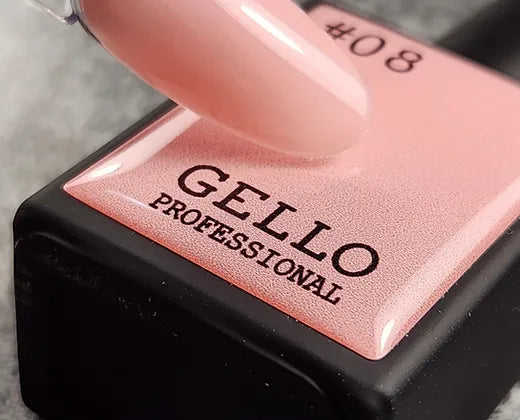 לק ג'ל 13 מ"ל | מס' 08 ורוד שקוף | גלו GELLO