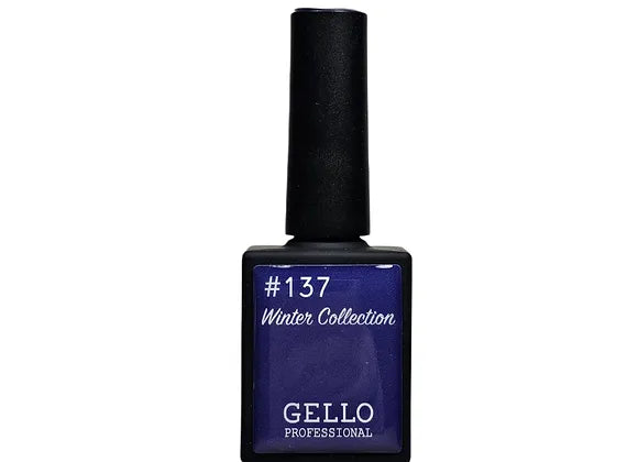 לק ג'ל 13 מ"ל | מס' 137 כחול סגול רך | גלו GELLO