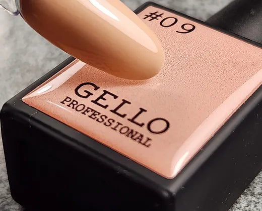 לק ג'ל 13 מ"ל | מס' 09 כתום פסטל בהיר | גלו GELLO