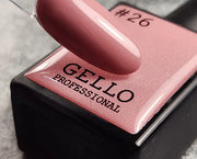 לק ג'ל 13 מ"ל | מס' 26 ורוד חום | גלו GELLO