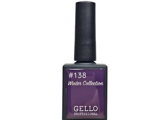 לק ג'ל 13 מ"ל | מס' 138 אפור סגלגל | גלו GELLO