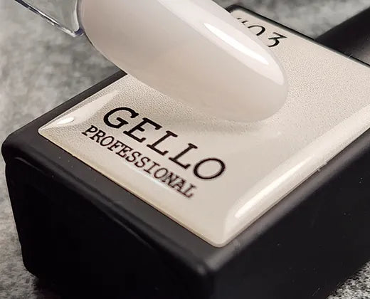 לק ג'ל 13 מ"ל | מס' 03 לבן חלבי | גלו GELLO