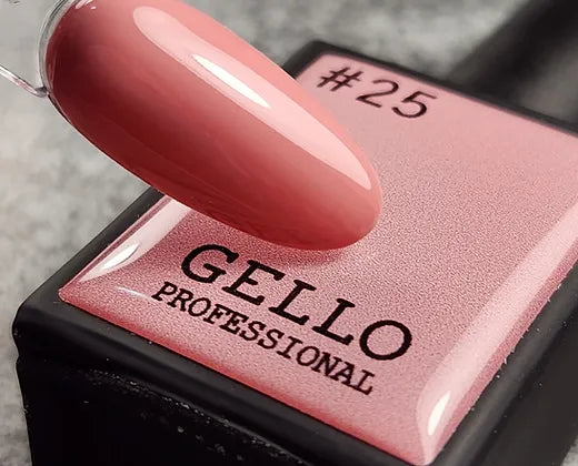 לק ג'ל 13 מ"ל | מס' 25 ורוד עתיק | גלו GELLO