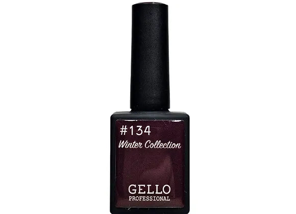 לק ג'ל 13 מ"ל | מס' 134 חום שחור | גלו GELLO