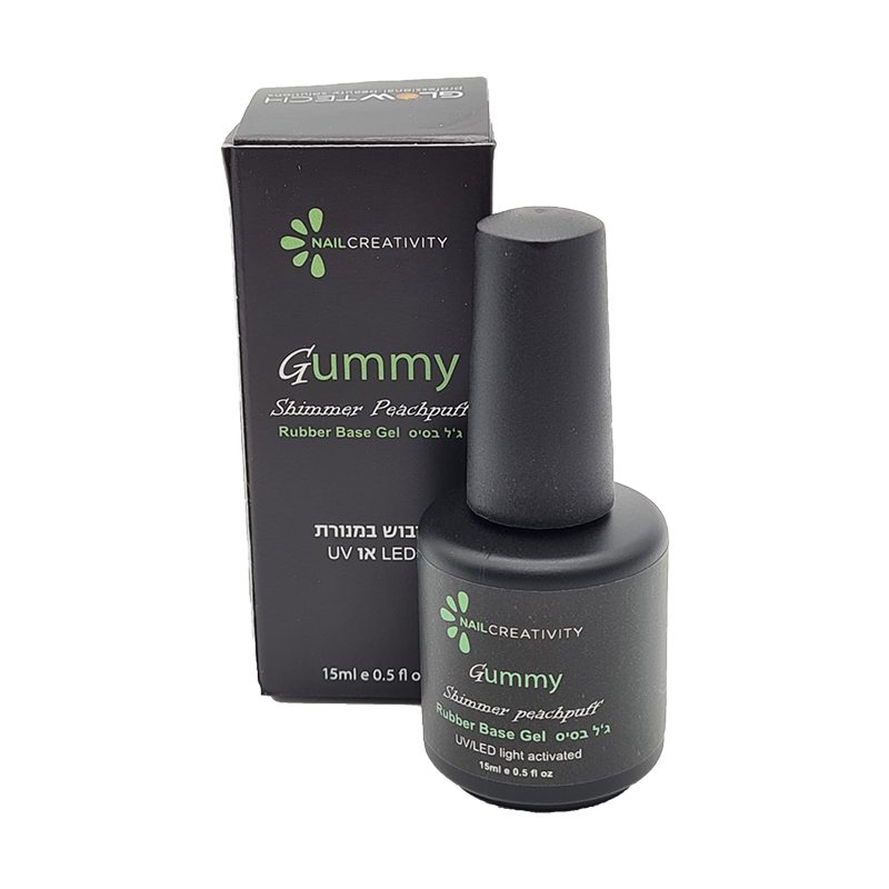 בייס ראבר שימר אפרסק Shimmer Peachpuff | נייל קריאטיביטי