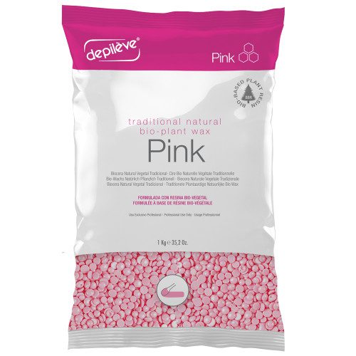 פתיתי שעווה מתקלפת אורגנית ורודה 1 ק"ג | דפילב Dapileve