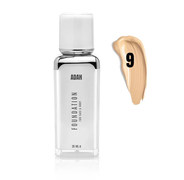 מייקאפ סילק SILK4K FOUNDATION | גוון 9 | עדה לזורגן Adah Lazorgan