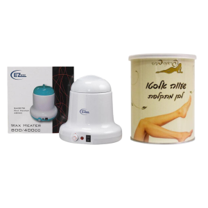 מבצע ! מחמם שעווה + שעווה אלסטו לבן | 800 גרם | פראנס ביוטי