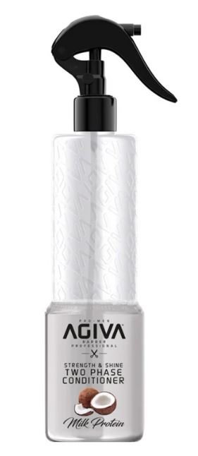 מרכך ללא שטיפה אגיבה עם חלבון חלב קוקוס 400 מ"ל Agiva Two Phase Conditioner Milk Protein