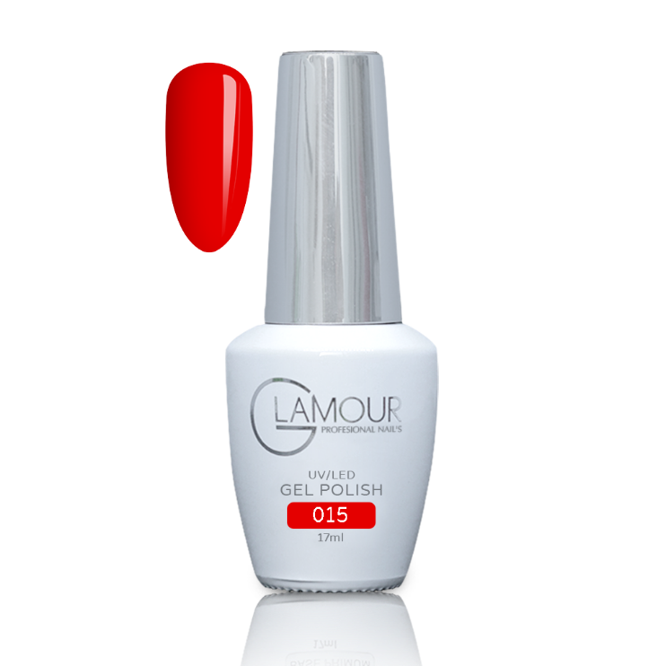 לק ג'ל מס' 015, 17 מ"ל - Glamour