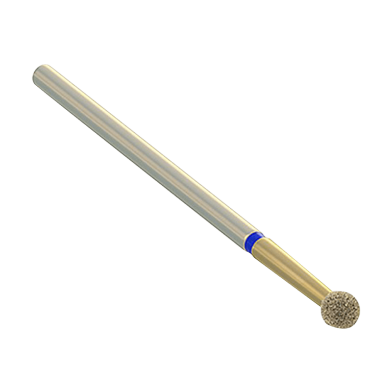 ⁦ראש שיוף יהלום לפדיקור עם ציפוי טיטניום ניטרייד TIN צורת כדור גסות בינונית TN-001-031⁩ – תמונה ⁦2⁩