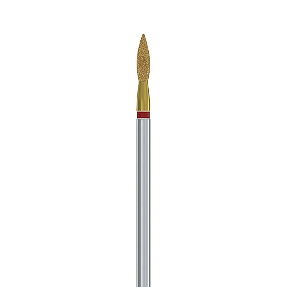 ראש שיוף יהלום למניקור עם ציפוי טיטניום ניטרייד TIN צורת להבה גסות עדינה TN-243-023