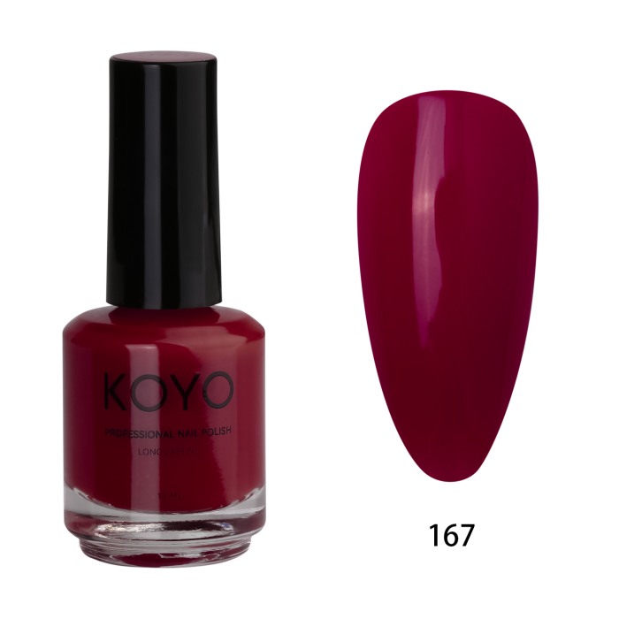 לק עמיד 15 מ"ל | מס' 167 | קויו KOYO