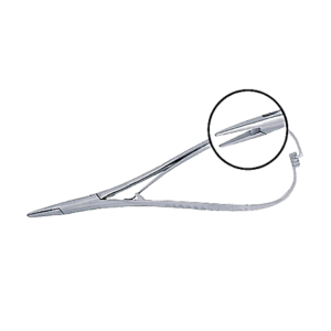 כלי מטיו מחזיק מחט 14 ס״מ,מקור אקסטרה פיין OrthoPremium Mathieu Needle Holder 14 cm. Extra fine Beak T/C