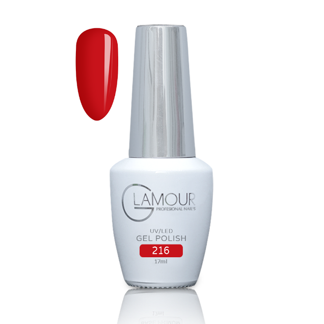 לק ג'ל מס' 216, 17 מ"ל - Glamour