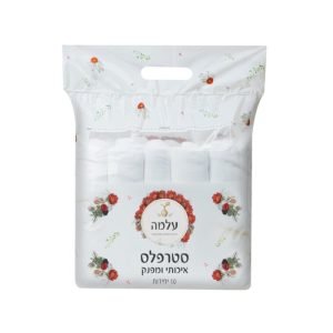 מארז 10 יח' – סטרפלס קוסמטי 'עלמה' – לבן