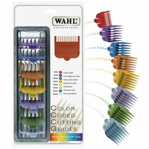 סט 8 מסרקים צבעוני מקורי כולל מעמד של wahl דגם 3170-417