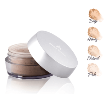 אבקה מסווה לפגמים בעור הפנים - אנה לוטן