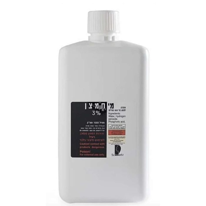 מי חמצן 3% למשטחים | 1 ליטר | שוורץ Schwartz