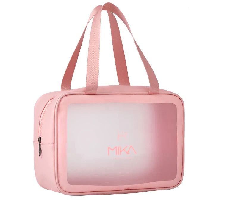 תיק איפור גדול בצבע ורוד - מיקה Mika Professional