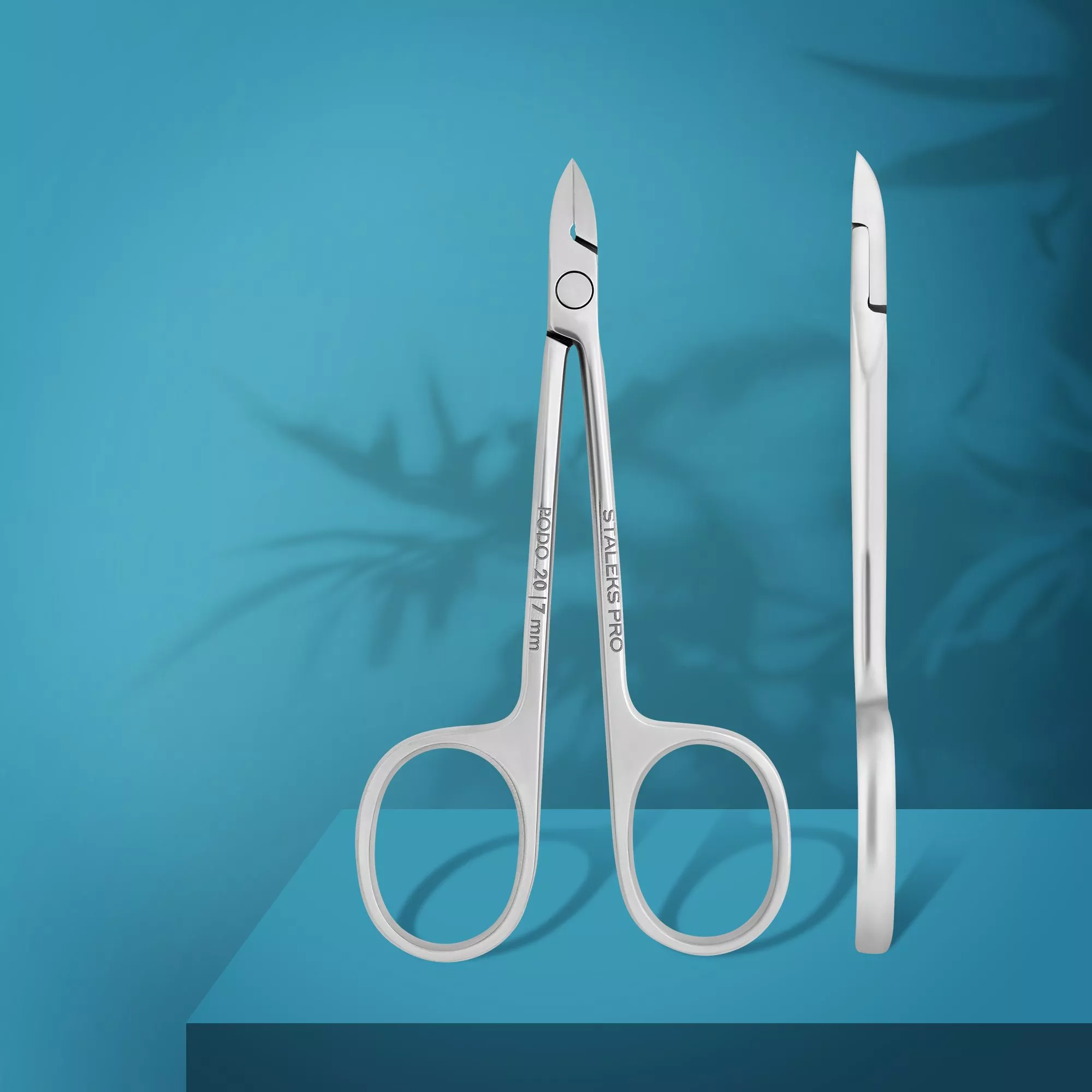 צבתית פודולוגית בסגנון מספריים לחיתוך עור וקליפות PODO 20 להב 7 מ"מ