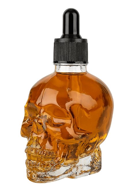 שמן לזקן ושפם גולגולת 100 מ"ל BarberPRO AMBER