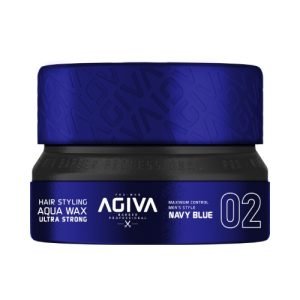 ווקס לשיער Agiva Hair Wax 02 NAVY BLUE Aqua Wax Ultra Strong 155mL אגיבה