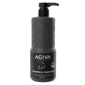 שמפו ומרכך ללא מלחים Agiva 2-in-1 Shampoo 800ML אגיבה