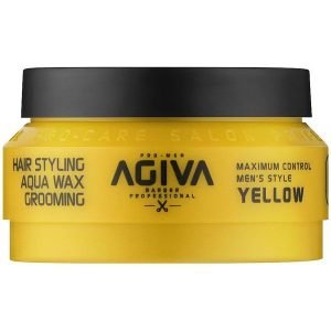 ווקס לשיער Agiva Hair Wax 04 YELLOW Aqua Wax Grooming 90mL אגיבה